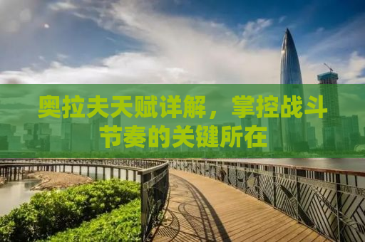 详细阅读:奥拉夫天赋详解,掌控战斗节奏的关键所在 奥拉夫天赋详解,掌控战斗节奏的关键所在